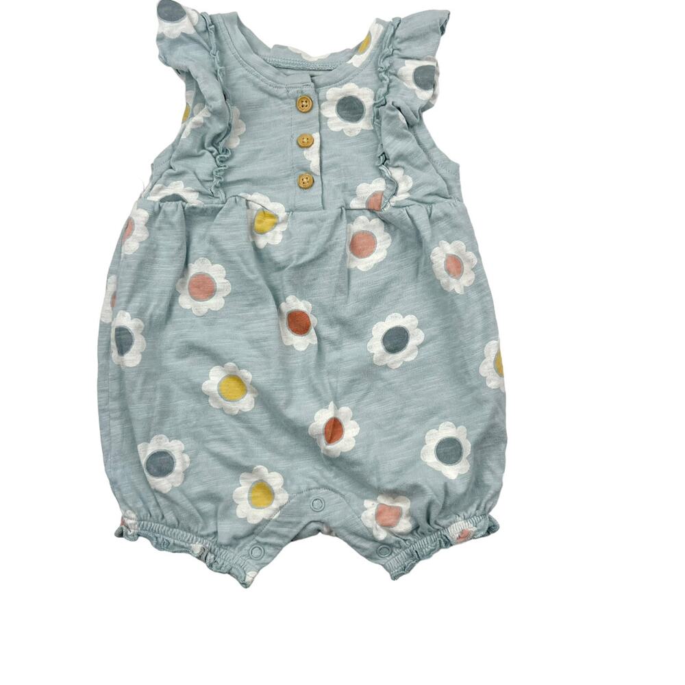 Little Co. Blue Floral Romper